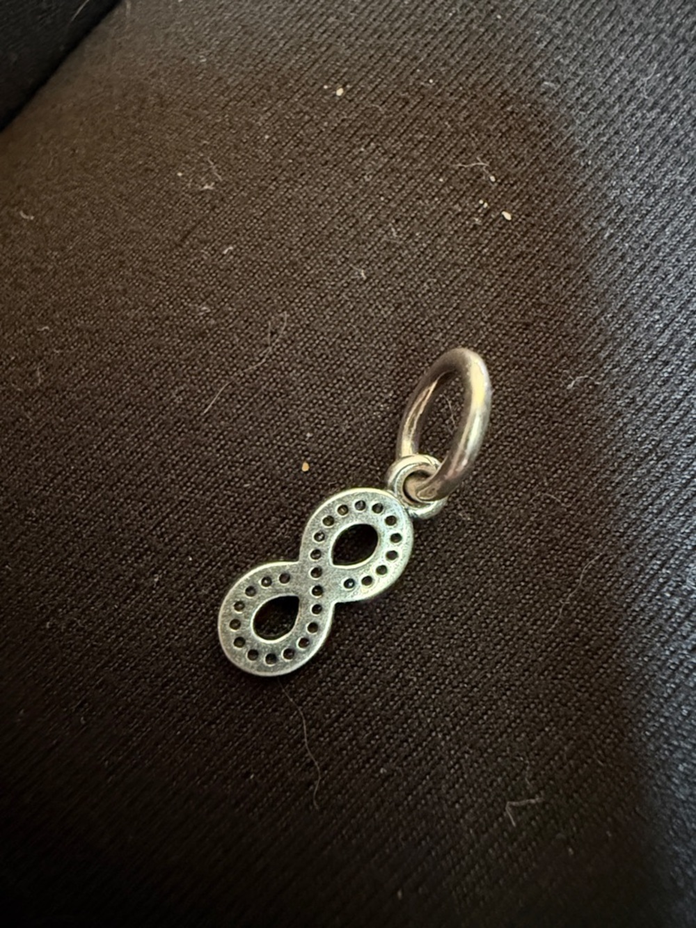 Authentic Pandora 925 & CZ Symbol of Infinity Dangle Charm - MINT CONDITION - Picture 5 of 5